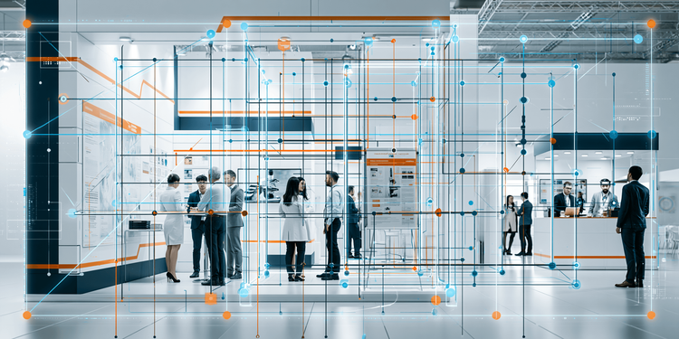 Network engineers planning infrastructure refresh with diagrams and equipment
