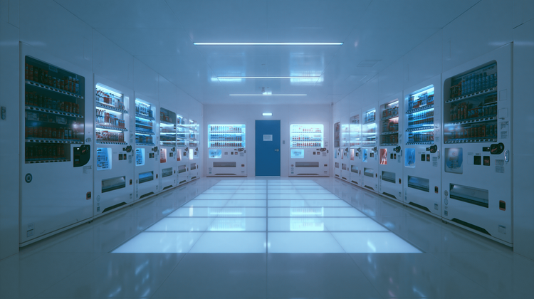 Damaged server equipment being assessed for salvage after a facility flood